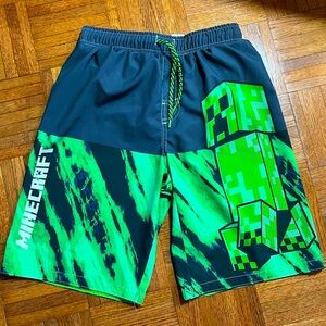 Minecraft Boys Sz 14/16 Swim Shorts with built in